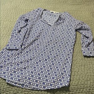 Collective Concepts XS blue and white tunic